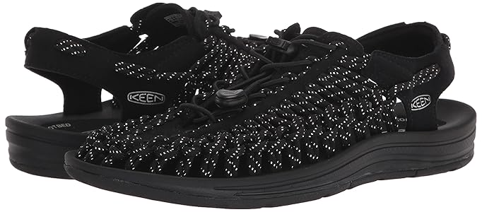 KEEN ブラック✖︎シルバー　UNEEK 編み込みサンダル 26.5 KEEN UNEEK BLACK/SILVER 1026342 キーン ユニーク ウィメンズ